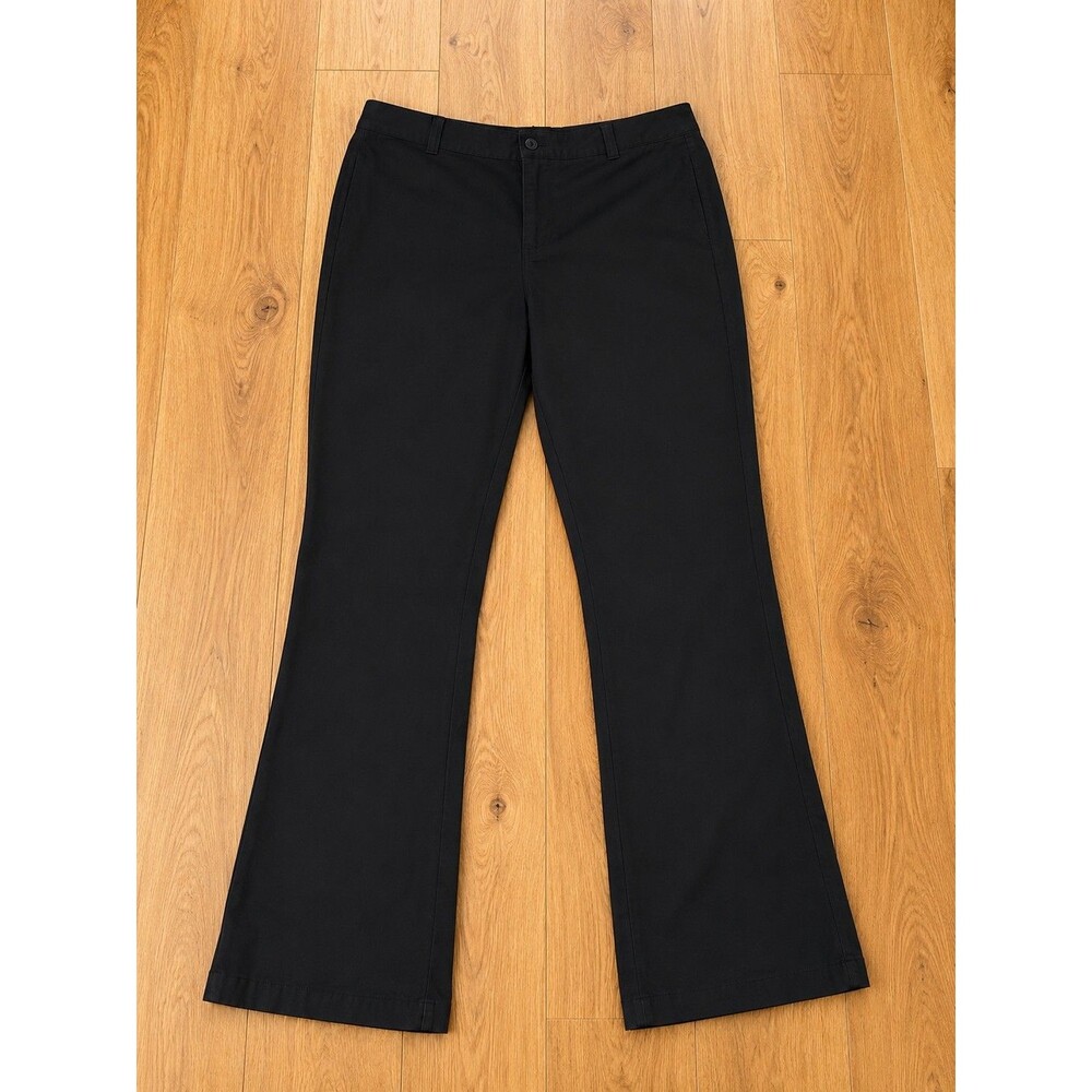 Vintage Woolrich Women’s Black Pants Size 10 Bootcut Casual Career Stretch Slack